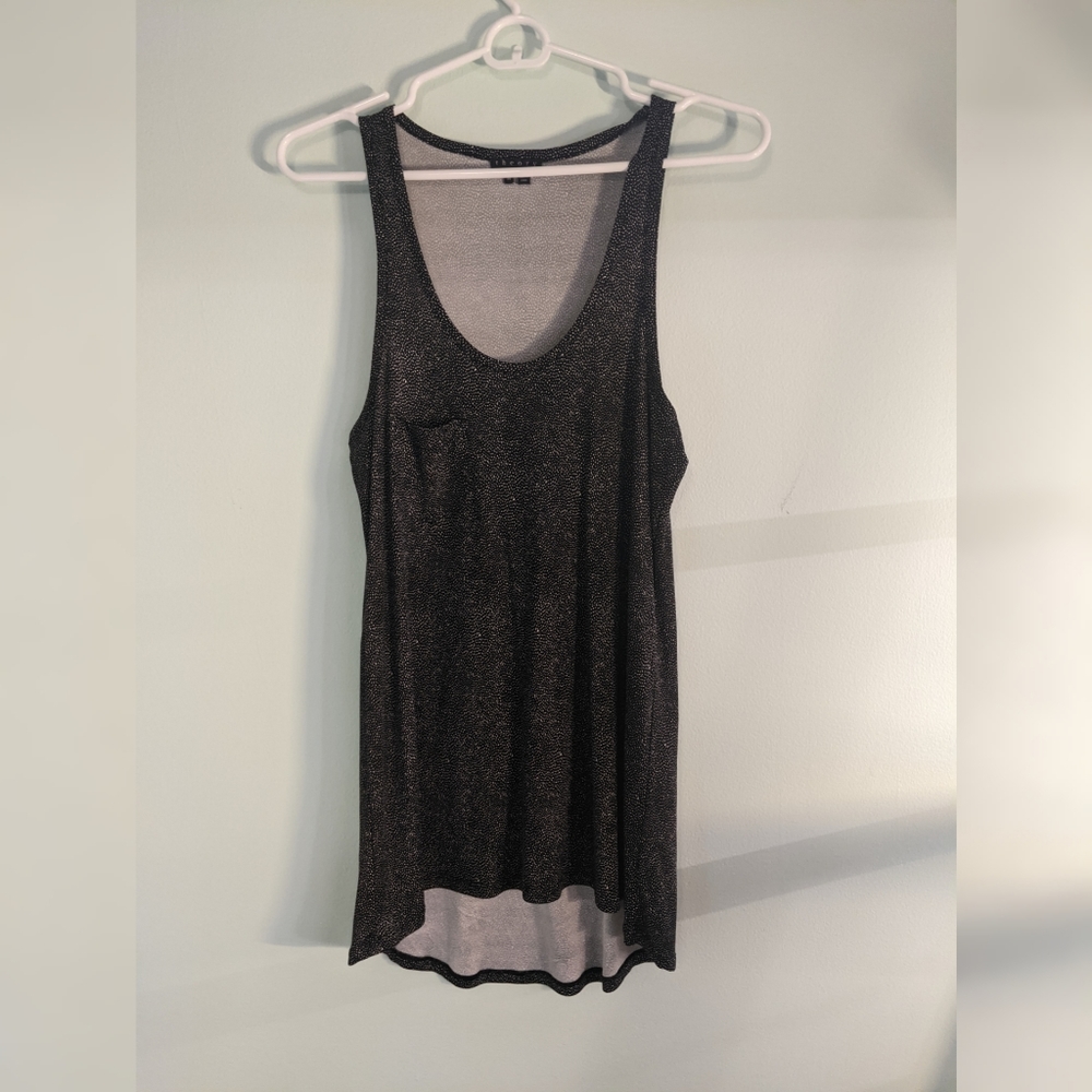 Theory silk polkadot tank top